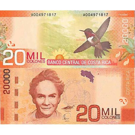 Billet De Banque Collection Costa Rica PK N 278 20 000 Colones