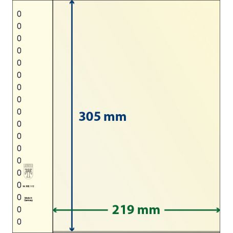 Paquet De 10 Feuilles Neutres Lindner T 1 Bande 305 Mm La Maison Du