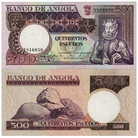 Biglietto Di Banca Raccolta Angola Pk N Escudos La