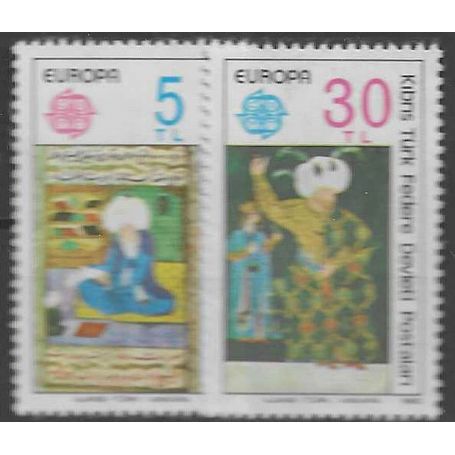 Timbre Collection Turquie Admin Chypre N Yvert Et Tellier 73 74