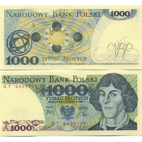 Ensemble de billets de banque polonais de 100 Zlotych années 1980