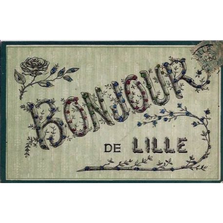 59 Lille Carte De Lille Bonjour De Lille Voyage Dos Divise La Maison Du Collectionneur