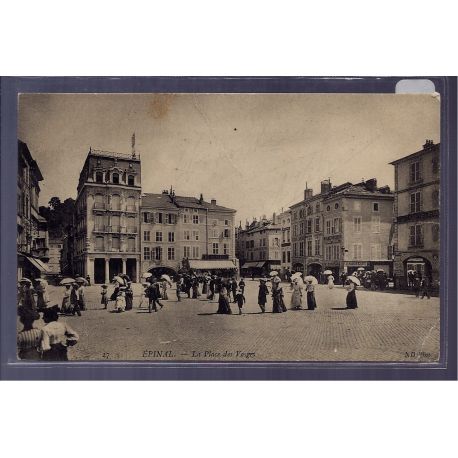 Carte Postale Epinal La Place Des Vosges Non Voyage Dos Divise