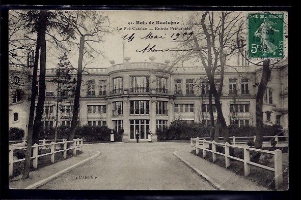 92 - Bois de Boulogne - Le pre Catelan - entree Principale - Voyage - Dos d  - La Maison du Collectionneur