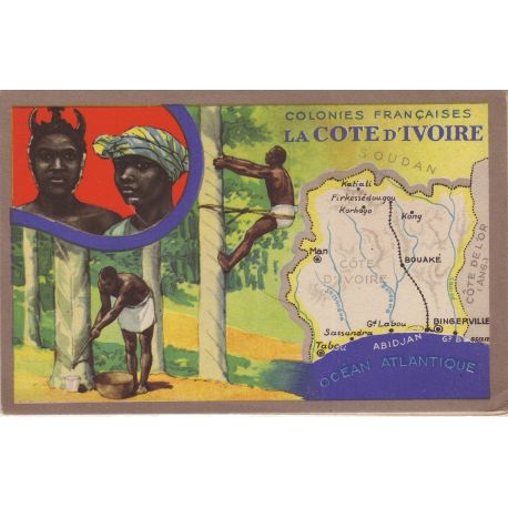 Carte Lion Noir Cote D Ivoire La Maison Du Collectionneur