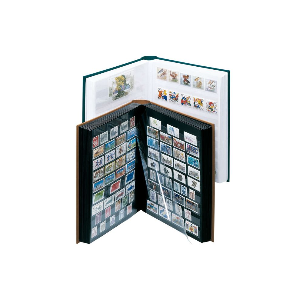 Classeur album pour timbres A4, 32 pages blanches, couverture ouatinée