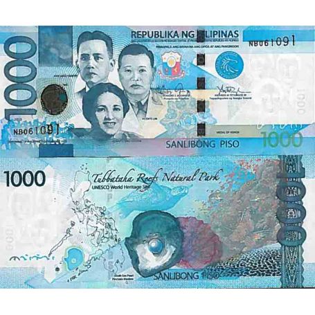 Banknote collection Philippines - Pick number 211 - 1000 Pesos - La ...