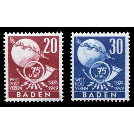 Stamp collection Bade number Yvert and Tellier 56/57 Mint NH - La ...