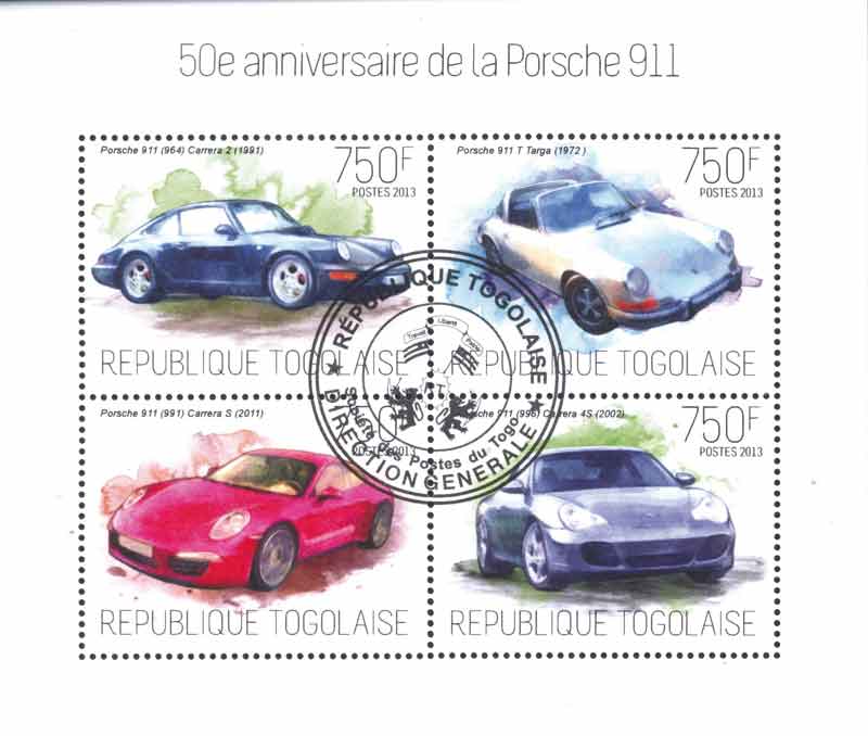 Bloc De 4 Timbres Voitures Porsche Du Togo La Maison Du Collectionneur