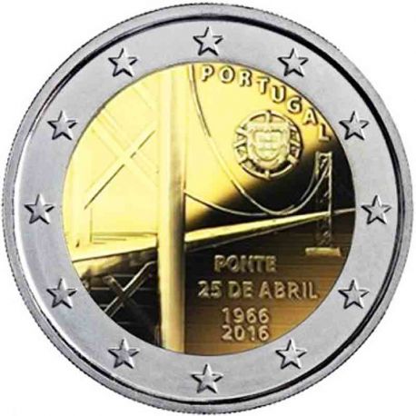 Portugal 2 Euro Commemorative 2016 Bridge Of April 25th La Maison Du Collectionneur