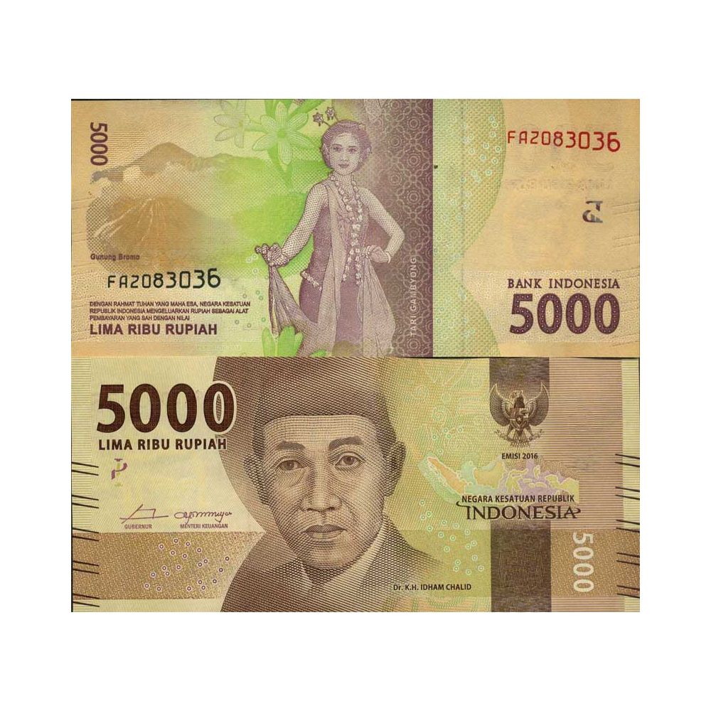 Banknote Indonesia Collection Pick Number 156 5000 Rupiah La Maison Du Collectionneur