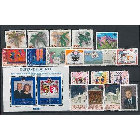 New stamps Liechtenstein 1992 in Complete Year - La Maison du ...