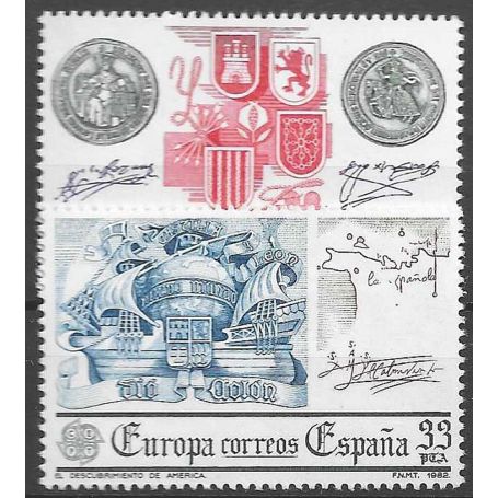 Timbre Collection Espagne N° Yvert Et Tellier 2285/2286 Neuf Sans ...