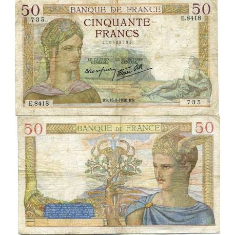 Billets De France Rares : Collection Billets De Banque Français Pour ...