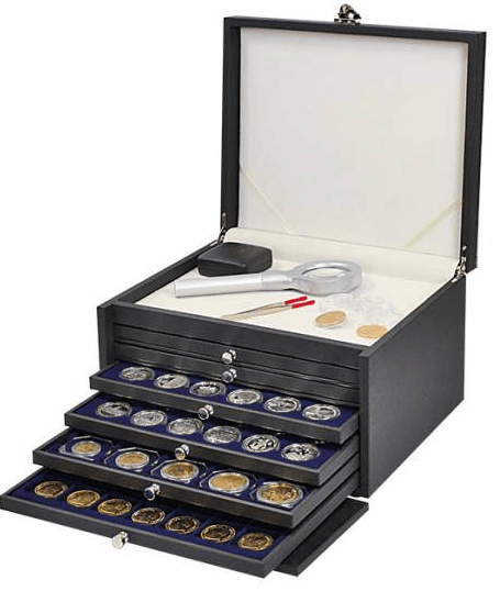 Classeur de rangement de pièces de monnaie numismatique